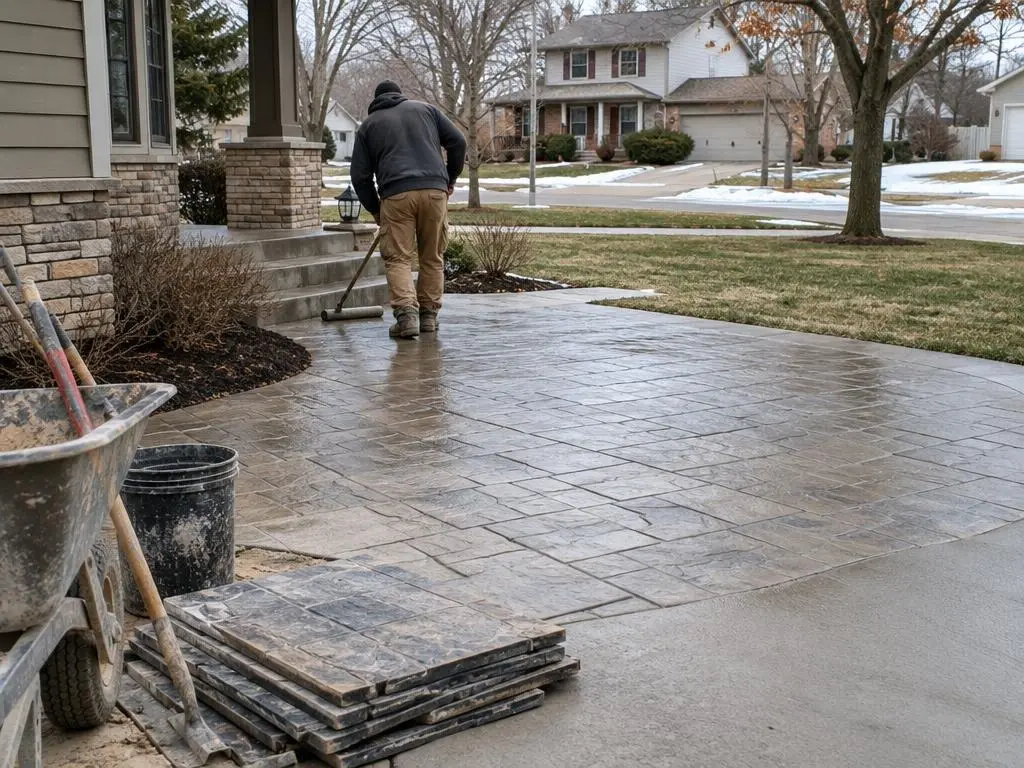 Stamped Concrete in Omaha, NE